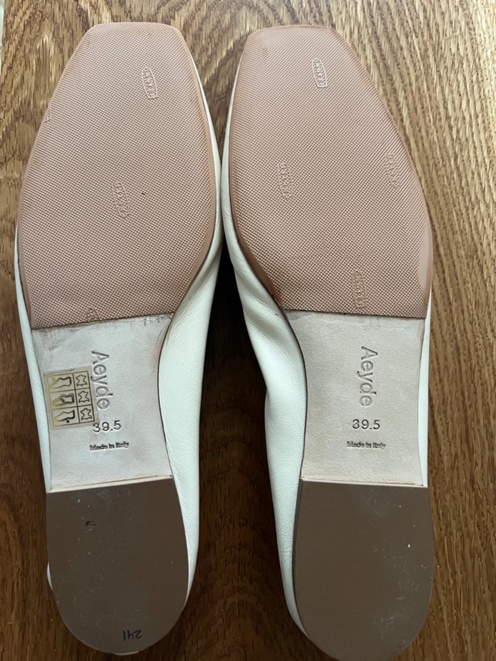 New AEYDE Uma Leather Mary-Jane Ballerina Flats - Picture 3 of 4